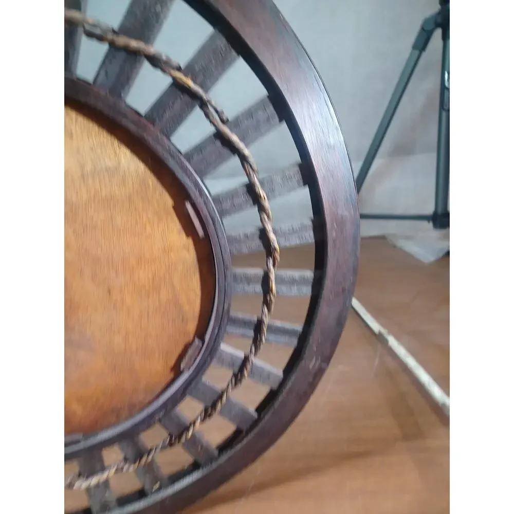 VINTAGE BAMBOO And WOOD MIRROR 18